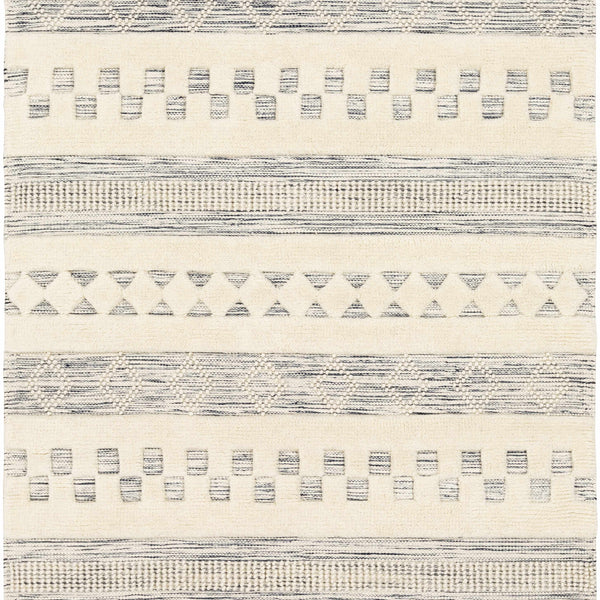 Corry Cream&Black Wool Rug - Clearance