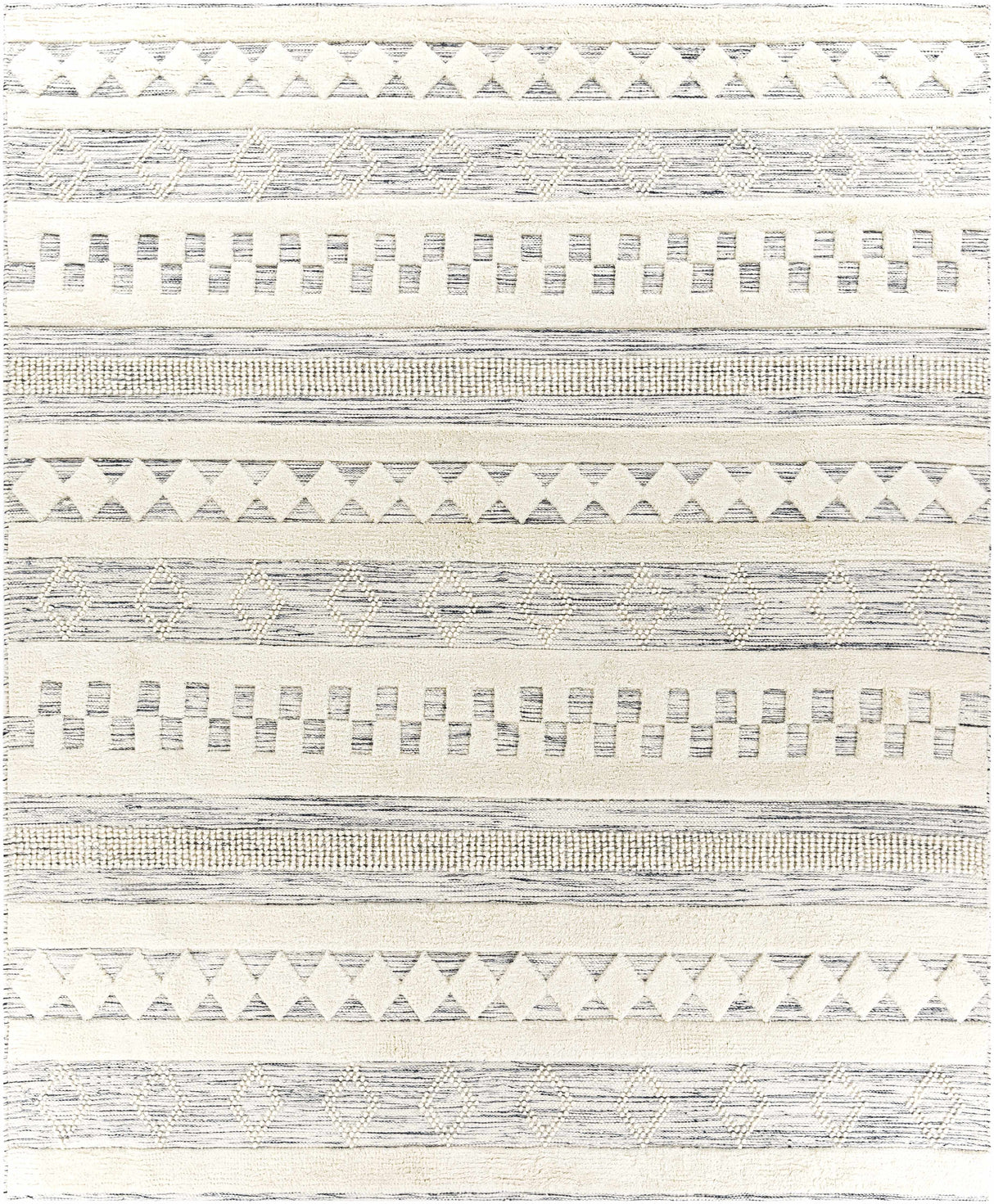 Corry Cream&Black Wool Rug - Clearance