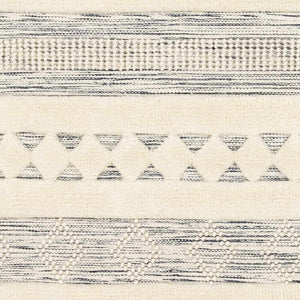 Corry Cream&Black Wool Rug - Clearance