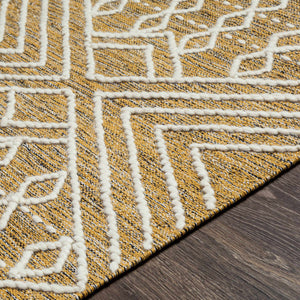 Skedee Mustard/Cream Diamond Carpet - Clearance