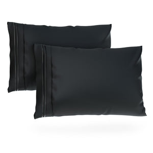 Everyday Pillowcases - Black | Cosy House Collection