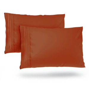 Everyday Pillowcases - Burnt Orange | Cosy House Collection