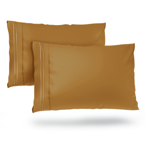 Everyday Pillowcases - Gold | Cosy House Collection