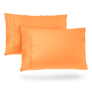 Everyday Pillowcases - Pastel Orange | Cosy House Collection