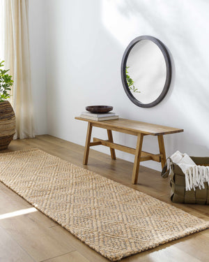 Buwoi Hand Woven Tan Jute Rug - Clearance