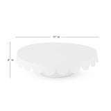 Metal Cake Stand in White