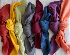 Cotton Crinkle Cloth Napkins, Set of Four