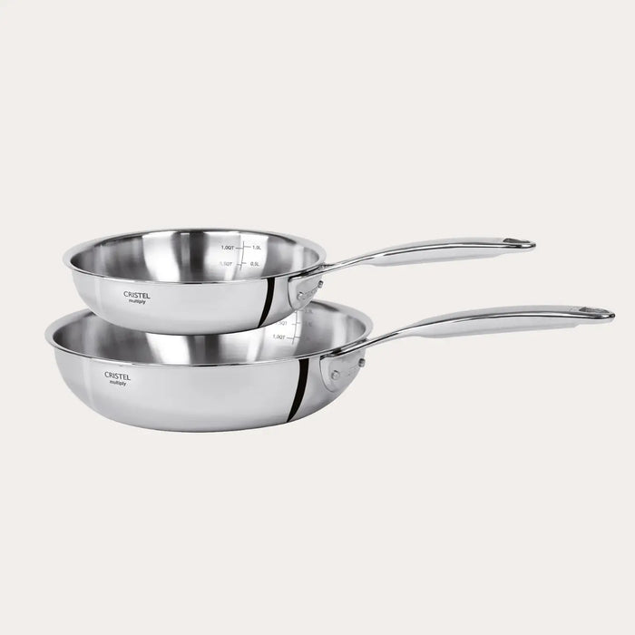 CRISTEL USA Set of 2 deep frying pans