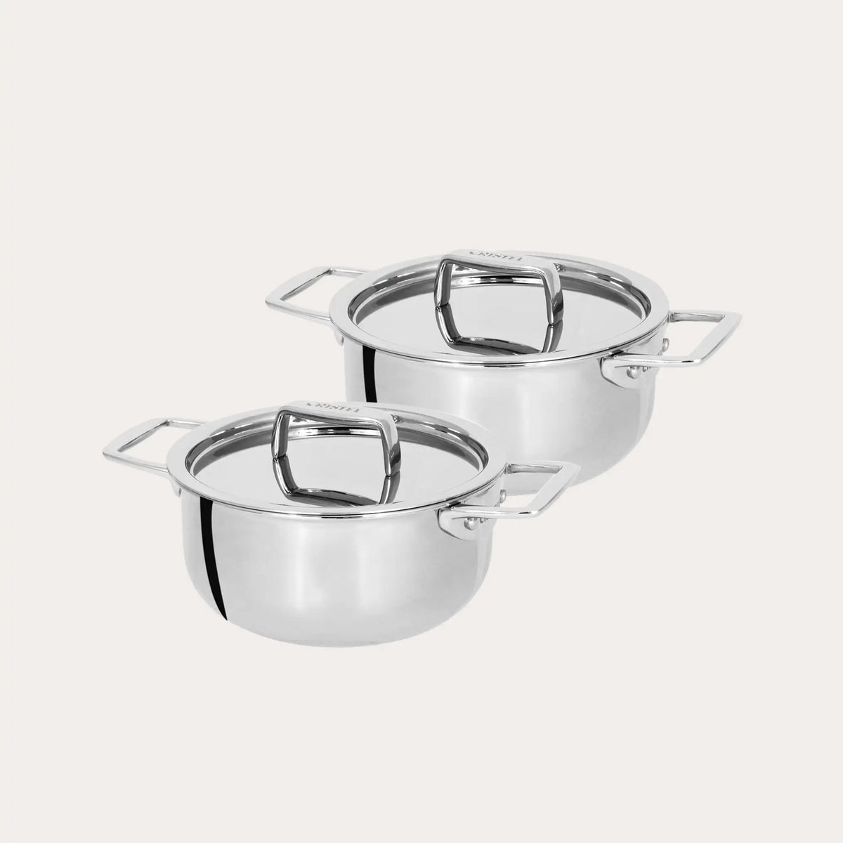 CRISTEL USA Set of 2 Mini Stewpans With Lid