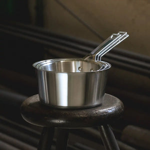 CRISTEL USA Set of 3 saucepans with glass lids