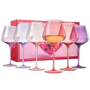 Love Stemmed Wine Glassware, Set of 6