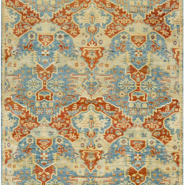 Cutler Cream/Orange Wool Runner Rug - Clearance