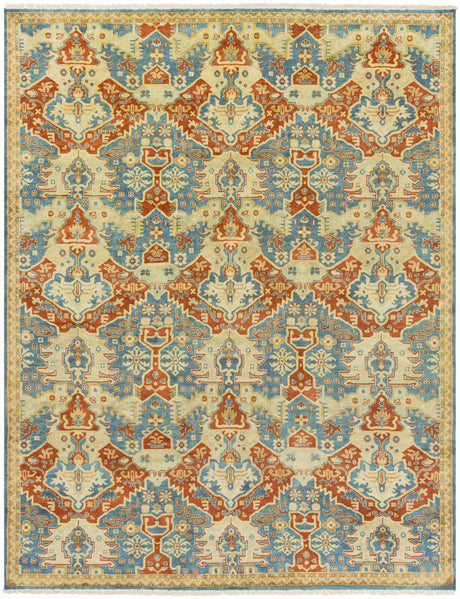 Cutler Cream/Orange Wool Runner Rug - Clearance