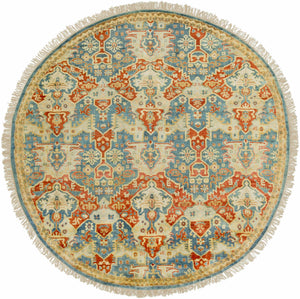 Cutler Cream/Orange Wool Runner Rug - Clearance