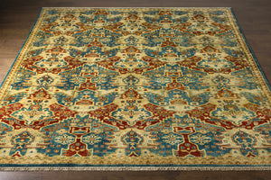 Cutler Cream/Orange Wool Runner Rug - Clearance