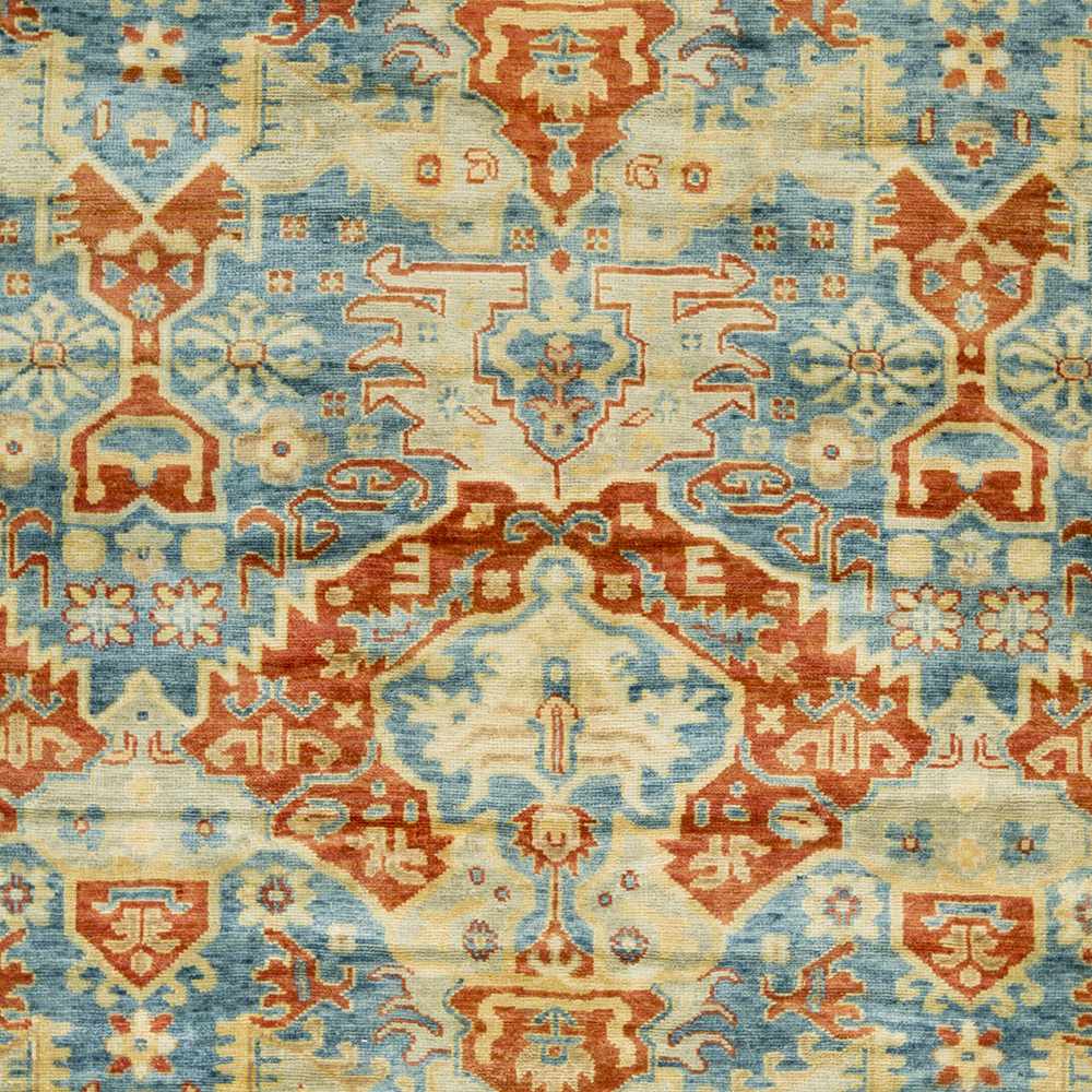 Cutler Cream/Orange Wool Runner Rug - Clearance