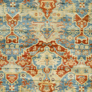 Cutler Cream/Orange Wool Runner Rug - Clearance