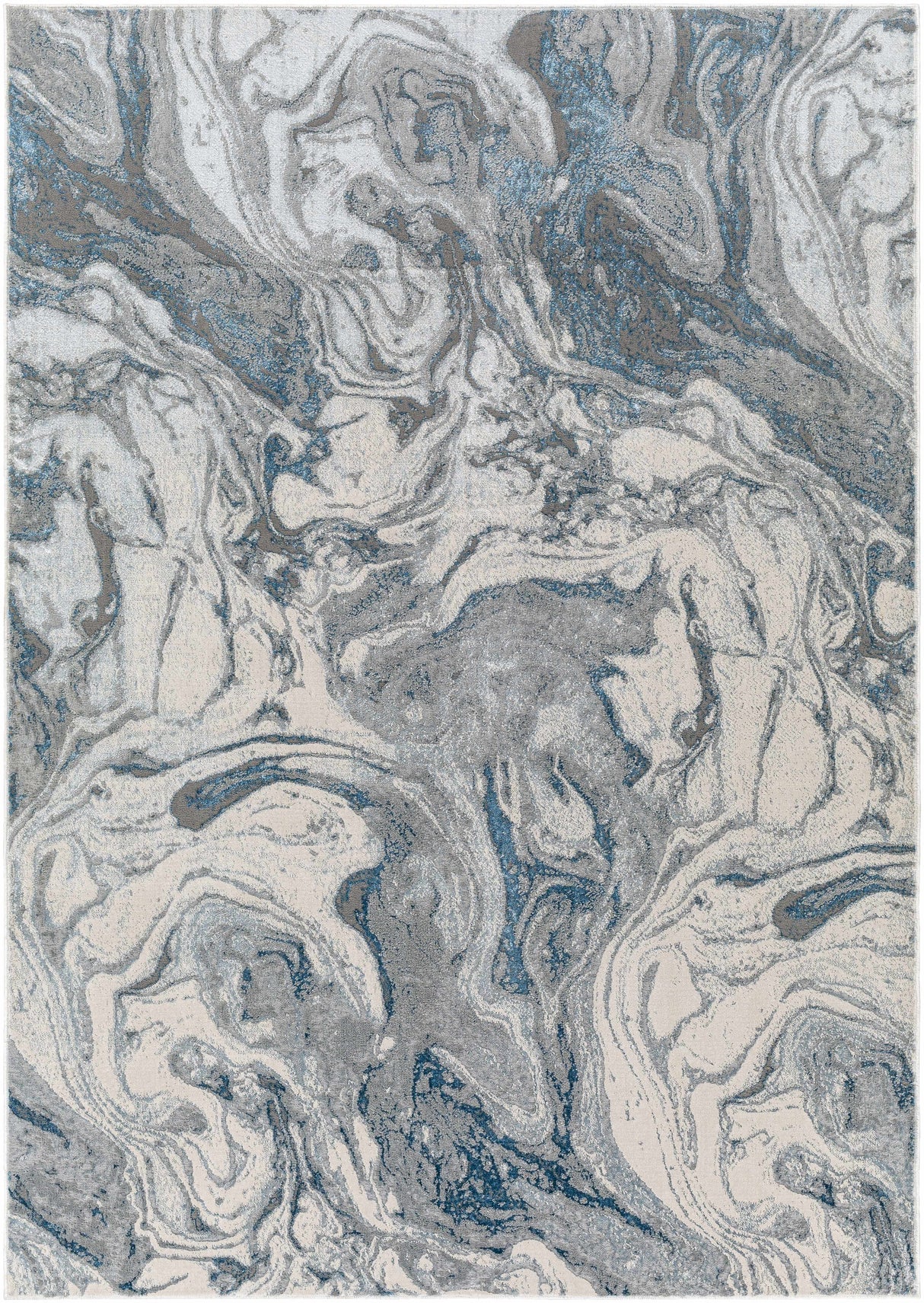 Cave Blue Marble Rug - Clearance