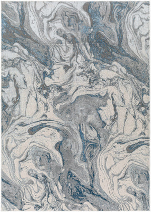 Cave Blue Marble Rug - Clearance