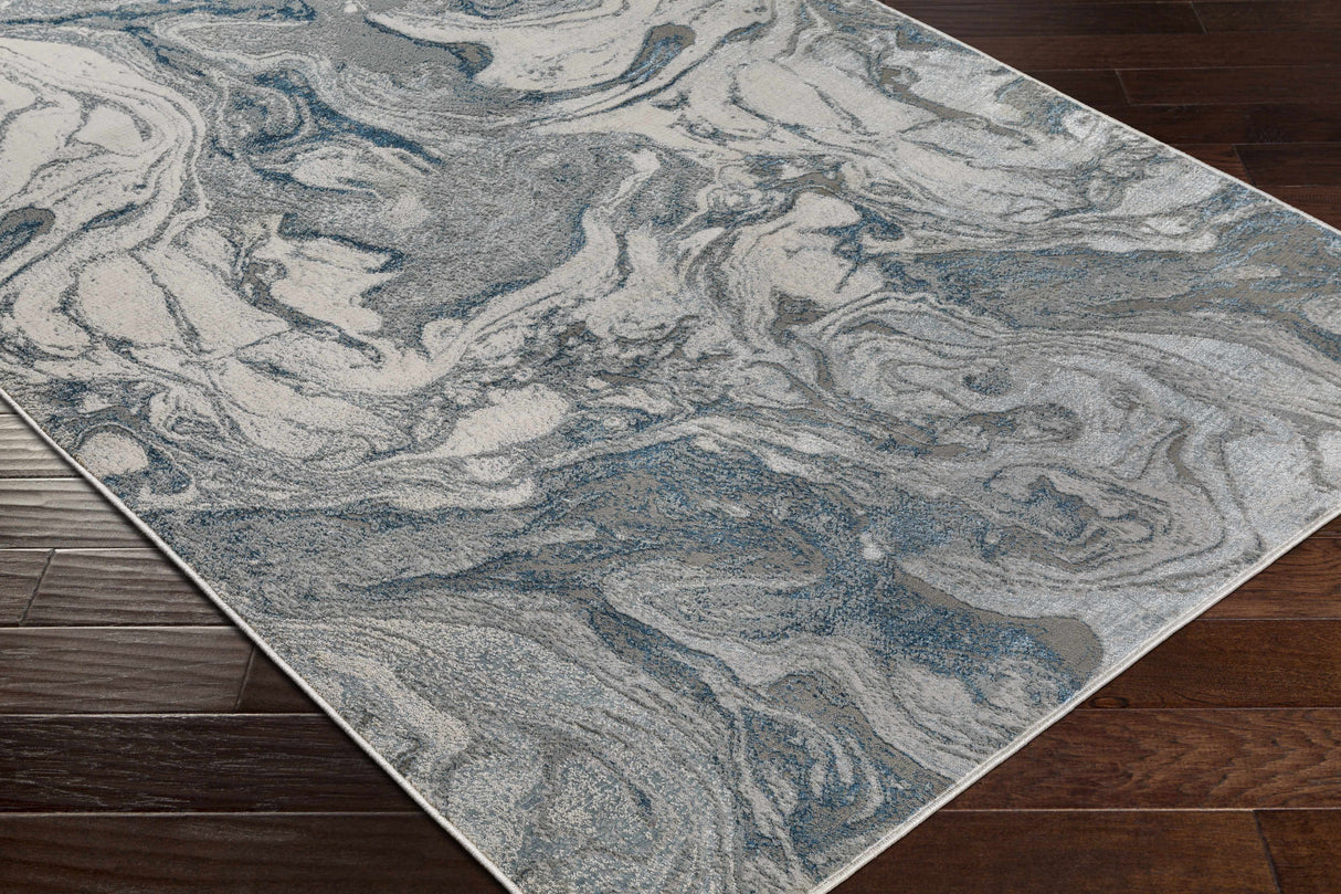 Cave Blue Marble Rug - Clearance
