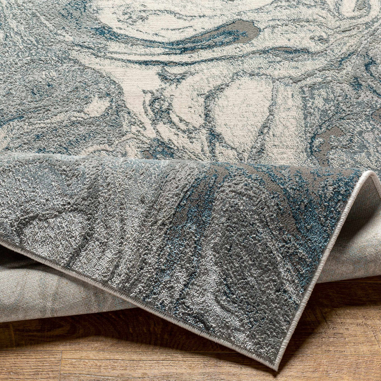Cave Blue Marble Rug - Clearance