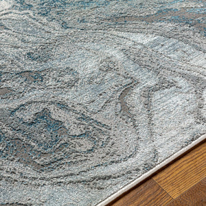 Cave Blue Marble Rug - Clearance