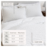 100% Cotton Waffle Weave Duvet Set - Mattea Collection