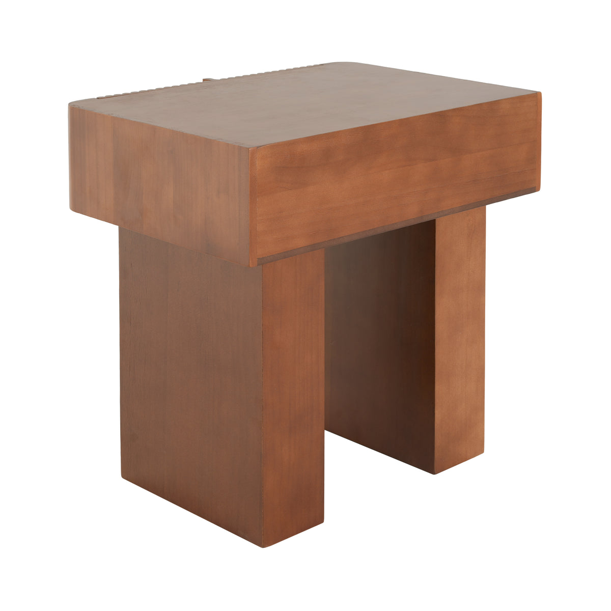Wood End Table with Drawer