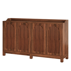 Sideboard Buffet Cabinet With 4 Doors & Shelves