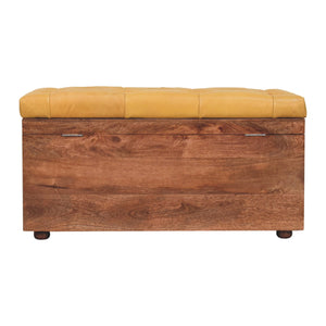 Solid Wood Buffalo Hide Honey