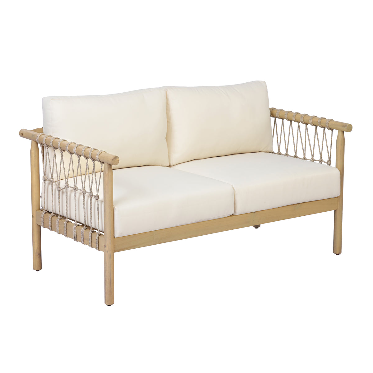 Light Teak Acacia Wood Patio Seating