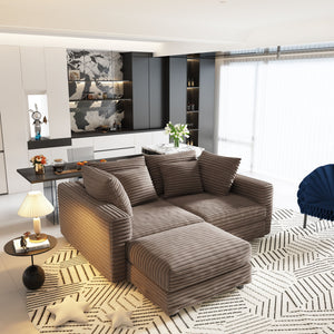 Modern Comfy Upholstered Sofa Cloud Couch & Deep Seat Couches