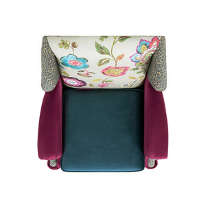 Anya Boho Chic Wingback Accent Arm Chair