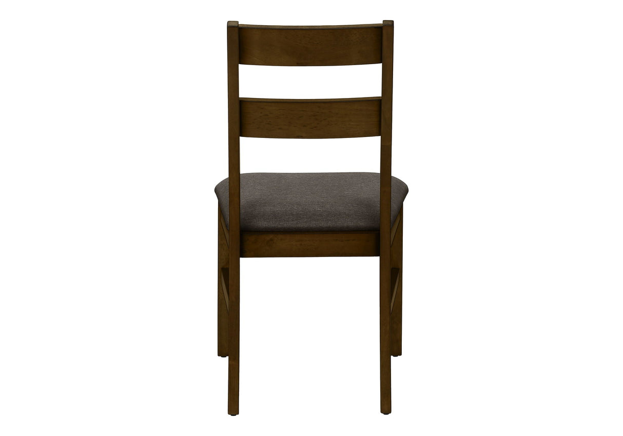 Dining Chair, Upholstered, Side, Dining Room, Transitional (Set of 2) - Brown - Best Buy Furniture