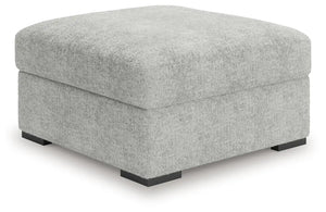 Cuddle Plush - Oversized Accent Ottoman - Arctic - Best Buy Furniture