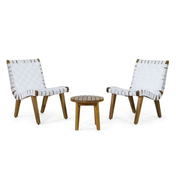 Outdoor 3 Piece Rope Weave Patio Seating Set - Best Buy Furniture