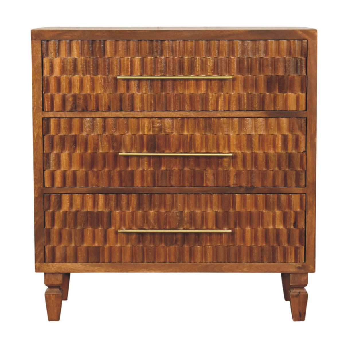 Solid Wood Cadiz Carved Chest