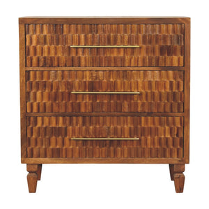 Solid Wood Cadiz Carved Chest