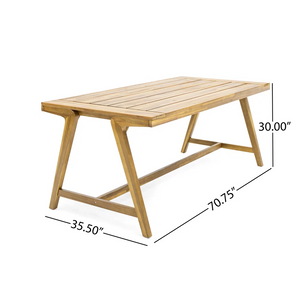 Outdoor 3-Piece Picnic Table Set in Acacia Wood