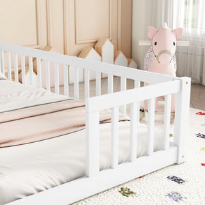 Double Floor Bed With Fence, Guardrails, Without Door