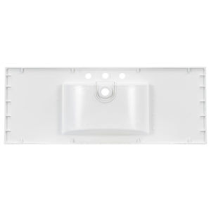 48" Composite Bathroom Vanity Top with Integrated Basin