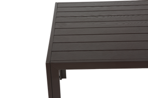 7 Pieces Patio Dining Set with Rectangular Table and 6 Textilene Chairs