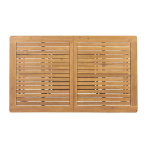 Extendable Acacia Wood Outdoor Dining Table