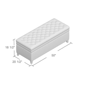 Juliana - Storage Ottoman With Birch Legs - Best Buy Furniture