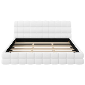 Upholstered Platform Bed With Headboard