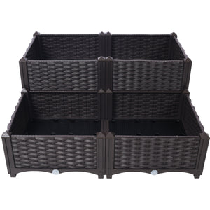 4 Piece Raised Garden Bed with Legs