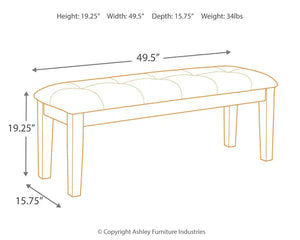 Haddigan - Upholstered Bench - Best Buy Furniture