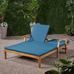 Etherealize - Outdoor Adjustable Double Chaise Lounge With Water Resistant Cushions - Best Buy Furniture