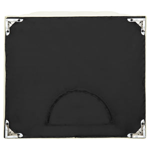 Cordelia - Square Ottoman - White