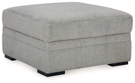 Casselbury - Ottoman With Storage - Cement - Best Buy Furniture